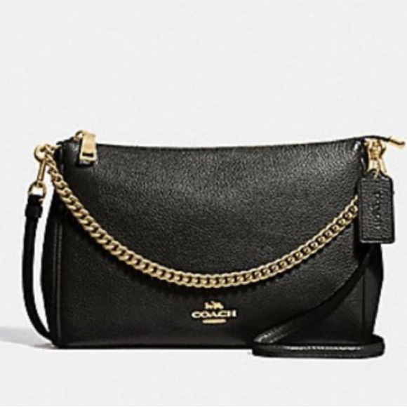 Coach Bags Nwt Coach Purse With Gold Chain N2 J88 F39206 Poshmark